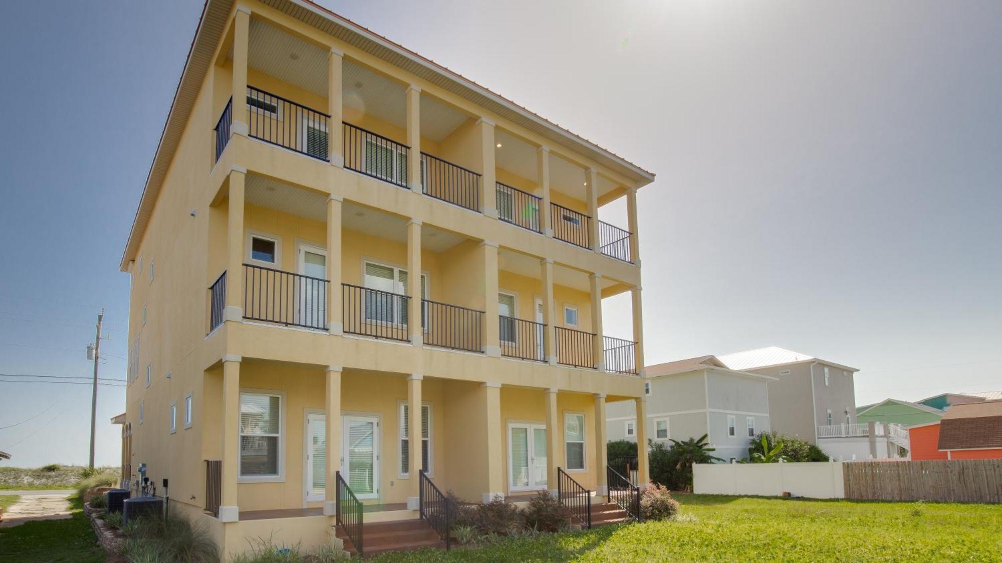 2 Gulf View Balconies! 3 Story Townhome With 4 Bedrooms, 4 Bathrooms! Sleeps12 Panama City Beach Esterno foto